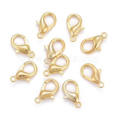 Zinc Alloy Lobster Claw Clasps(X-E106-G)-2