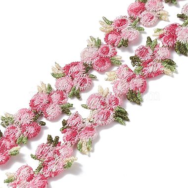 Ruban de bordure en polyester à fleurs(OCOR-XCP0001-41)-2