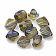 Two Tone Transparent Spray Painted Acrylic Beads(ACRP-T005-34B)-1