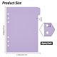 Plastic Discbound Notebook Index Divider Sheets(KY-WH0036-122)-2