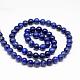 Natural Lapis Lazuli Round Beads Strands(G-I181-10-6mm)-2
