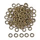 Brass Round Open Jump Rings for Jewelry DIY(X-JRC7MM-AB)-1