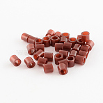 PE Fuse Beads, DIY Melty Beads, Tube, Saddle Brown, 5x5mm, Hole: 3mm, about 8000pcs/500g(DIY-R013-12)