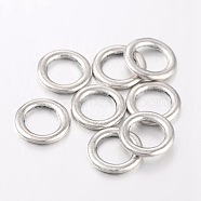 Alloy Linking Rings, Lead Free and Cadmium Free, Antique Silver, 14.5mm diameter, 2mm thick, hole: 10mm(X-EA499Y)