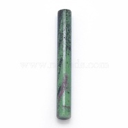 Natural Ruby in Zoisite Beads, Column, Undrilled/No Hole Beads, 75~76x10mm(G-E490-H08)