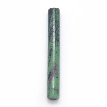 Natural Ruby in Zoisite Beads, Column, Undrilled/No Hole Beads, 75~76x10mm