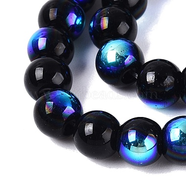 Electroplate Opaque Glass Beads Strands(EGLA-Q132-6MM-01C-21)-3