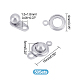 50 Sets 201 Stainless Steel Snap Clasps(STAS-UN0045-18)-3