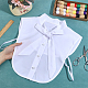 Polyester & Cotton & Nylon Detachable Shirt Collar(AJEW-WH0643-161)-3
