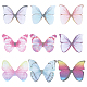 180Pcs 9 Style Two Tone Polyester Fabric Wings Crafts Decoration(FIND-SC0004-17)-1
