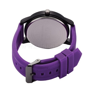 Fashionable Women's Alloy Silicone Quartz Wristwatches(WACH-L025-02C)-4