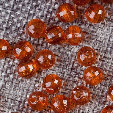 Saddle Brown Round Acrylic Beads