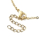 2Pcs 2 Color Brass Bar Link Chains Macrame Pouch Empty Stone Holder for Pendant Necklaces Making(NJEW-JN04466-04)-5