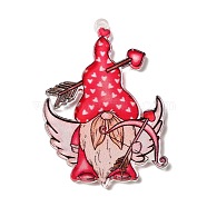Opaque Acrylic Pendants, for Valentine's Day, Gnome, 44x30x2mm, Hole: 1.5mm(SACR-L006-002F)