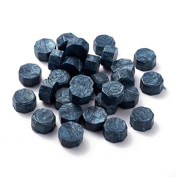 Sealing Wax Particles, for Retro Seal Stamp, Octagon, Steel Blue, 0.85x0.85x0.5cm about 1550pcs/500g