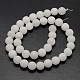 Chapelets de perles de jade blanche naturelle(G-D671-6mm)-2
