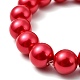 San Valentín de regalo para la joya de abalorios de vidrio novia establece aretes y pulseras(SJEW-JS00265-20)-5