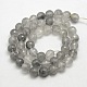 Natural Gemstone Cloudy Quartz Faceted Round Bead Strands(G-O021-8mm-03A)-1