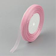 Organza Ribbon, Pearl Pink, 3/8 inch(10mm), 50yards/roll(45.72m/roll), 10rolls/group, 500yards/group(457.2m/group)(RS10mmY-041)