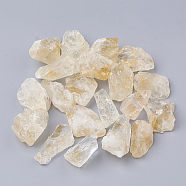 Natural Citrine Beads, No Hole/Undrilled, Nuggets, 20~40x15~20x8~18mm(G-Q989-025)