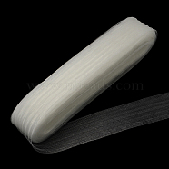 Mesh Ribbon, Plastic Net Thread Cord, White, 7cm, about 25yards/bundle(PNT-R012-7cm-01)