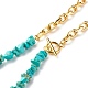 Synthetic Turquoise Chip Beads Jewelry Set(SJEW-JS01223-03)-6