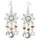 3 Pairs 3 Style Natural Mixed Gemstone Chips Chandelier Earrings(EJEW-TA00337)-3