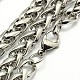 Fashionable 304 Stainless Steel Wheat Chain Necklaces(STAS-A028-N003P)-2