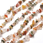 Natural & Synthetic Gemstone Chip Bead Strands, Mixed Stone, 5~8x5~8mm, Hole: 1mm, about 31.5 inch(G-M205-28)