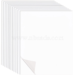 PVC Heat Transfer Vinyl, HTV Iron On Vinyl for T-shirts Clothing Garments Bags Fabrics DIY Decoration, Rectangle, White, 305x253x0.2mm(DIY-WH20011-60A)