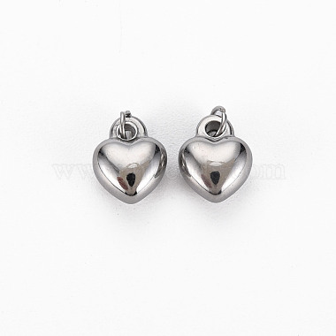 Stainless Steel Color Heart 304 Stainless Steel Charms