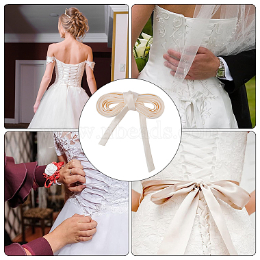 Cordon en tissu pour remplacement de fermeture éclair de robe de mariée pour femmes(OCOR-WH0046-33)-5