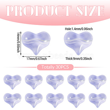 30Pcs Transparent Glass Beads(GLAA-TADJ0001-02D)-3