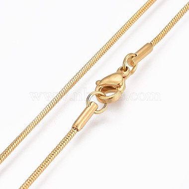 304 Stainless Steel Snake Chain Necklaces(NJEW-F248-02B-G)-2