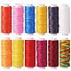 12Rollen 12 Farben gewachste Polyesterschnur(YC-SZ0001-03A)-1