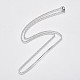 304 Stainless Steel Curb Chain Necklaces(NJEW-L162-01A-P)-2