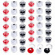 42Pcs 3 Colors Octagon Transparent Plastic Ring Boxes(CON-CA0001-022)-1