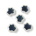 Glass Beads, Temperature Sensing Color Changing Beads, Flower, WhiteSmoke, 13.5x13.5x5mm, Hole: 1.3mm(GLAA-P072-02B)