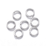 Stainless Steel Color Ring 304 Stainless Steel Open Jump Rings(X-STAS-E113-18P)