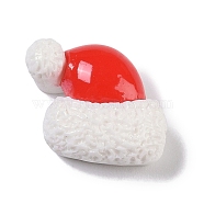 Opaque Christmas Theme Resin Cabochons, Hat, 11.5x14x6.5mm(RESI-H162-06I)
