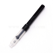 Plastic Fountain Pen Ink Converter, Push-Pull, Ink Pen Tool, Column, Black, 74x7mm, Hole: 3mm(FIND-WH0063-02)