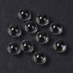 Transparent Glass Beads, Round, No Hole, Clear, 8mm(GLAA-U007-01B)