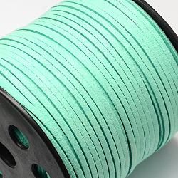 Faux Suede Cord, Faux Suede Lace, Aquamarine, 5x1.4mm, about 49.21 yards(45m)/roll(LW-R007-5mm-1148)