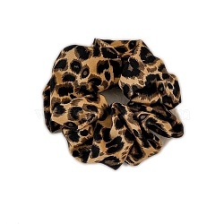 Cloth Hair Ties, Hair Accessories for Women & Girls, Leopard Print, Peru, 150mm(PW-WG19E6E-02)