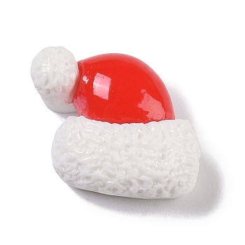 Opaque Christmas Theme Resin Cabochons, Hat, 11.5x14x6.5mm