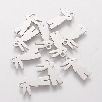 201 Stainless Steel Bunny Charms, Rabbit, Easter Bunny, Stainless Steel Color, 15x9x1.1mm