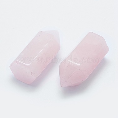 Natural Rose Quartz Pointed Beads(G-G760-K20)-2