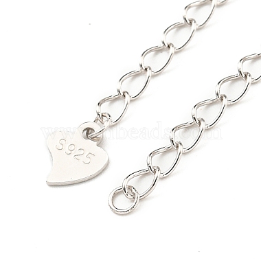 Rhodium Plated 925 Sterling Silver Chain Extender(STER-C005-01P)-2