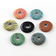 Dyed Donut/Pi Disc Mixed Stone Pendants(G-R338-M)-1