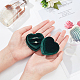 Heart Velvet Covered Cardboard Couple Rings Storage Box(CON-WH0087-81A)-4